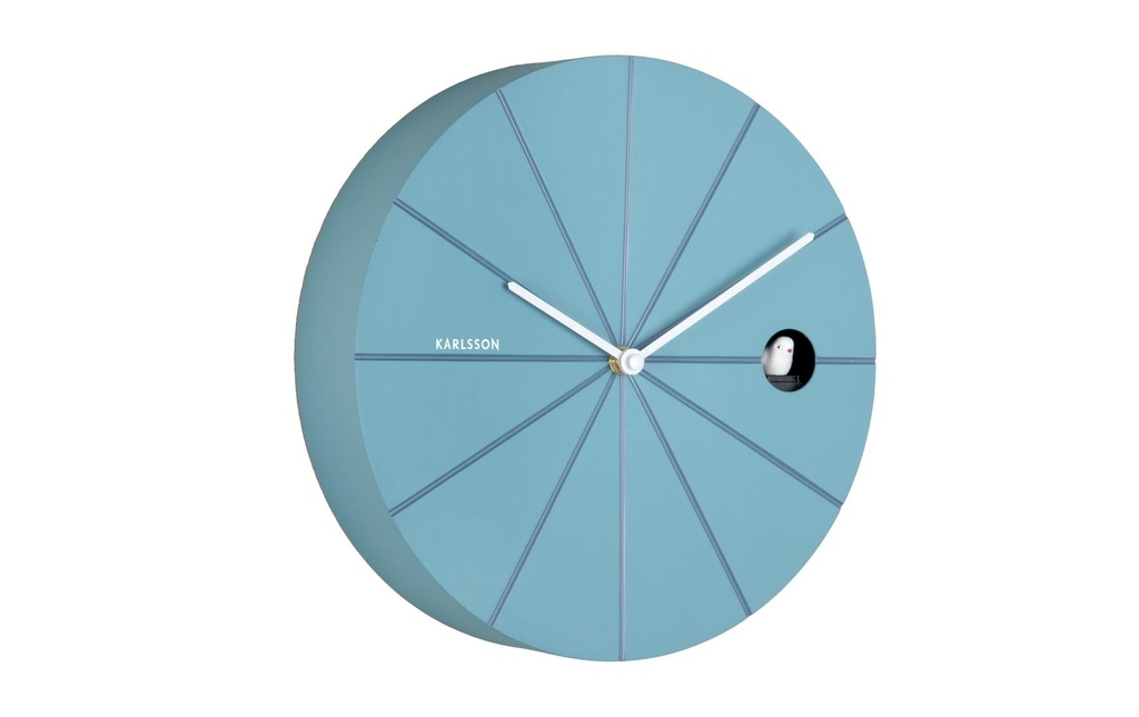 KARLSSON Horloge murale Destacado 28 cm, Bleu