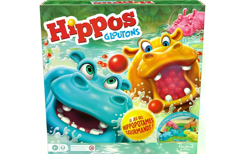 Hasbro Gaming Jeux d’enfant Hippos Gloutons -FR-