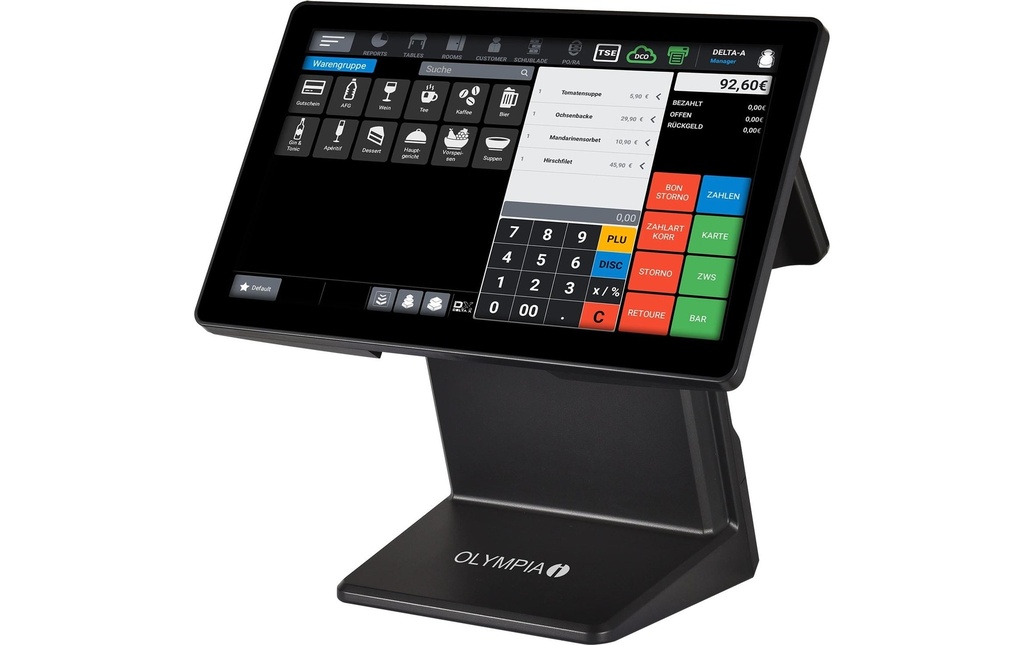 Olympia Caisse enregistreuse T400 Noir