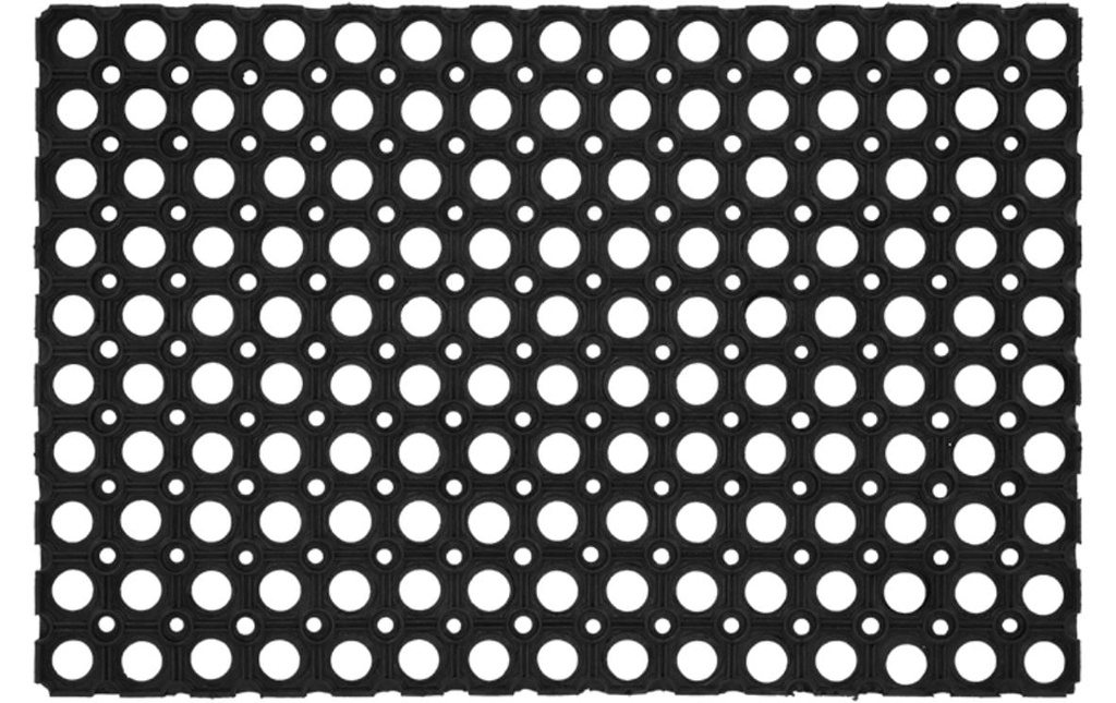 Esschert Design Tapis de sol Anneaux en caoutchouc 40 cm x 60 cm