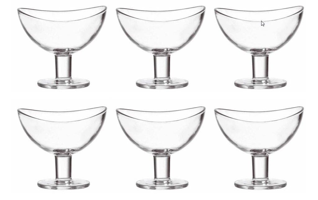 LEONARDO Coupe à dessert Loop 6 Pièce/s, Transparent