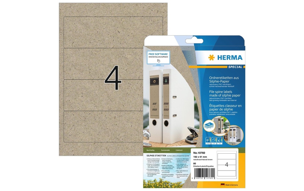 HERMA Étiquet.Silphie-Papier 192x61 (20 pces)