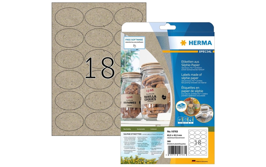 HERMA Etiquet.Silphie-Papier ovale (20 pces)