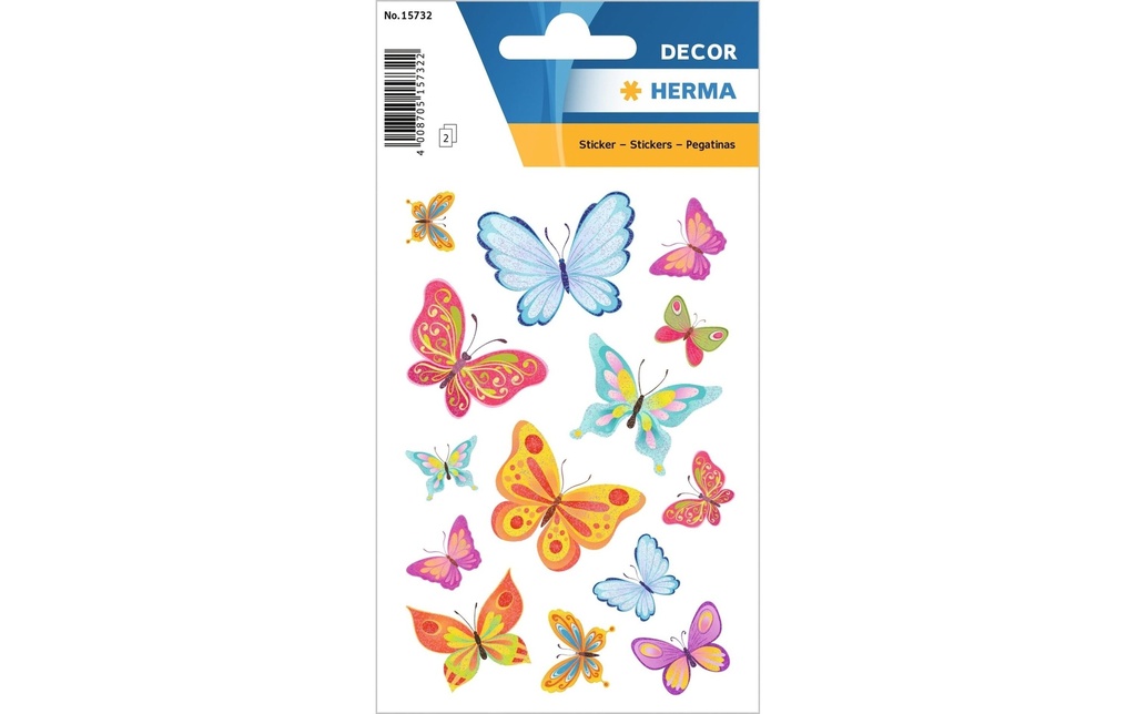 HERMA Sticker Decor papillons (2 pces)