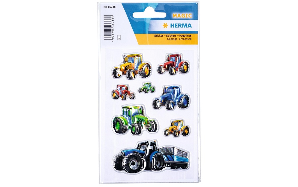 HERMA Sticker Magic cours tracteurs (8 pces)
