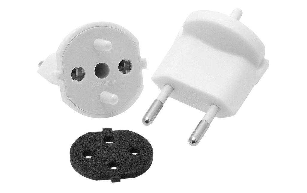Max Hauri Adaptateur fixe SchuKo – T11 IP44 avec mousse de caoutchouc