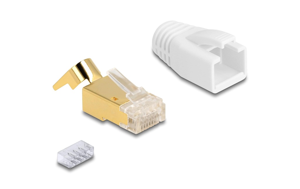 Delock Connecteur RJ45, S/FTP, Cat.7 25 Pièce/s, Transparent