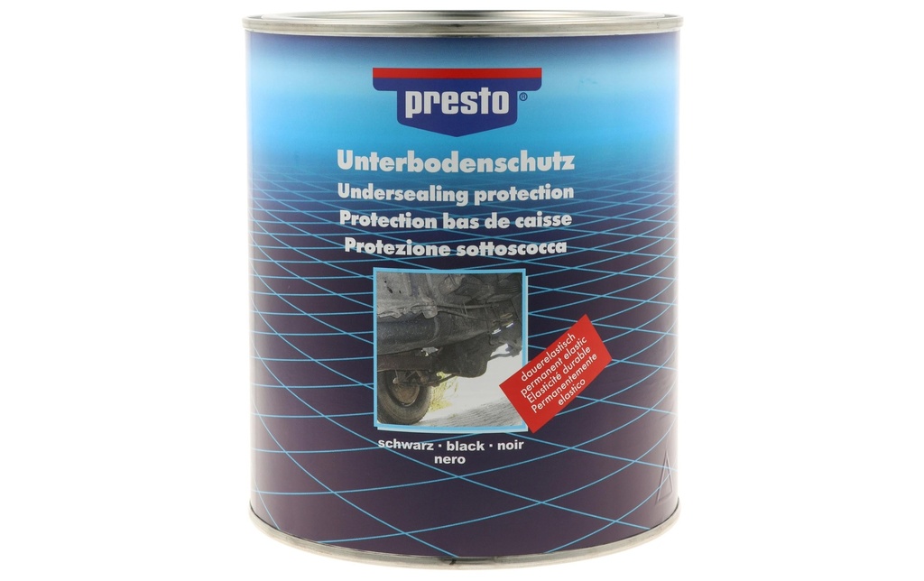 Presto Protection bitumeuse pour bas de caisse noir 2.5 kg