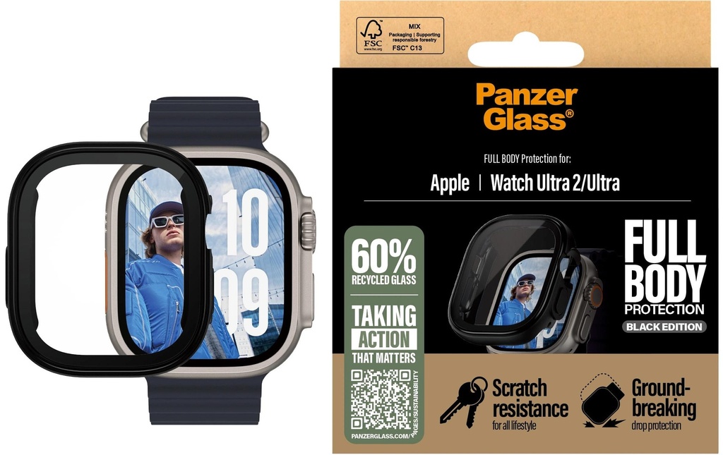 Panzerglass Full Body Protection Apple Watch Ultra 2 Noir