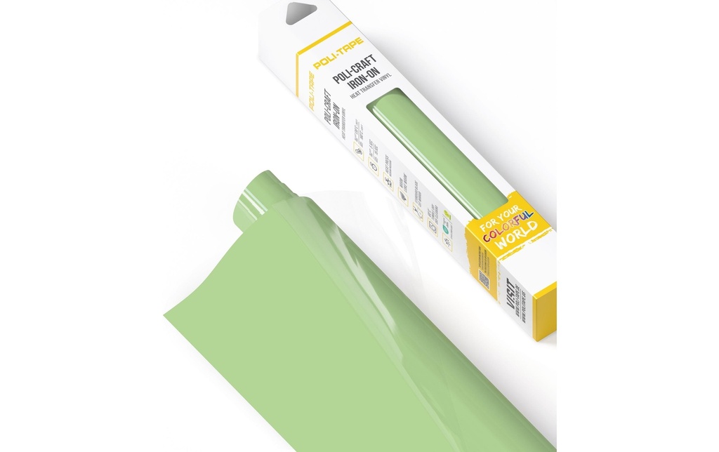 Poli-Tape Film thermocollant Poli-Flex turbo, 30.5 x 122 cm, vert sauge