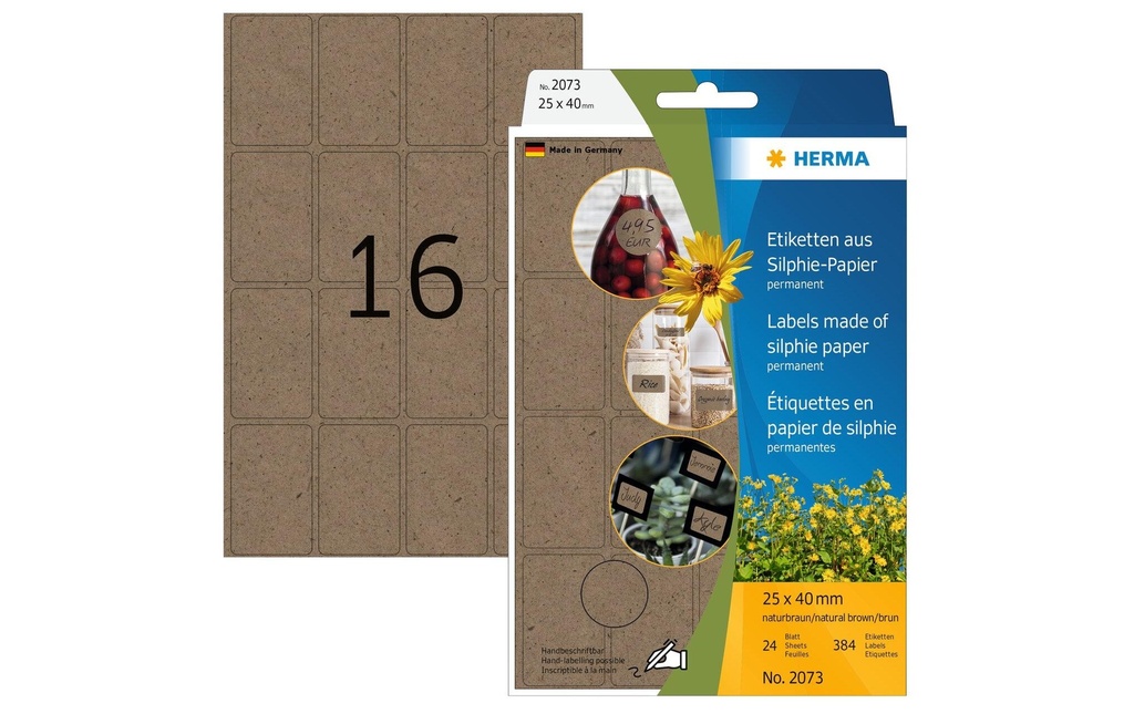 HERMA Etiquettes Silphie-Pap.25x40mm (24 pces)