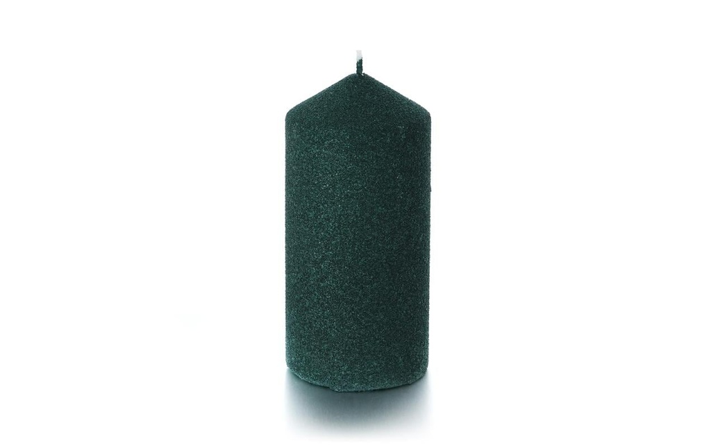 balthasar Bougie cylindrique Poreux 7 x 14, Vert sapin