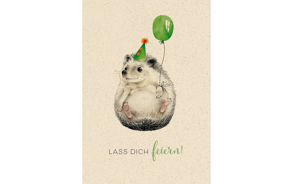 Natur Verlag Carte de félicitations Hérisson 17.5 x 12.2 cm
