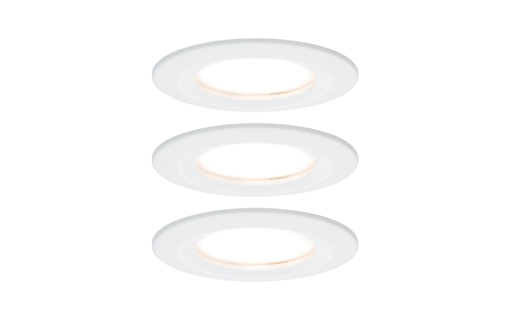 Paulmann Spot encastré Nova Coin 3-Stepdim Starr Set, 18W, 2700K, blanc