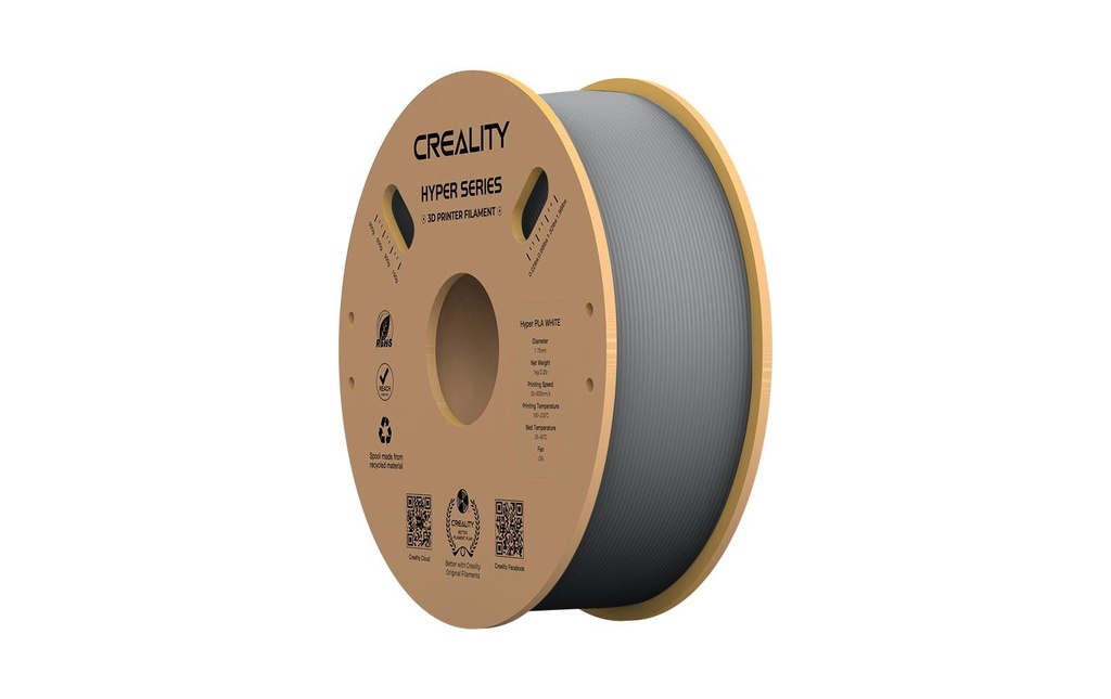 Creality Filament PLA Hyper, Gris, 1.75 mm, 1 kg