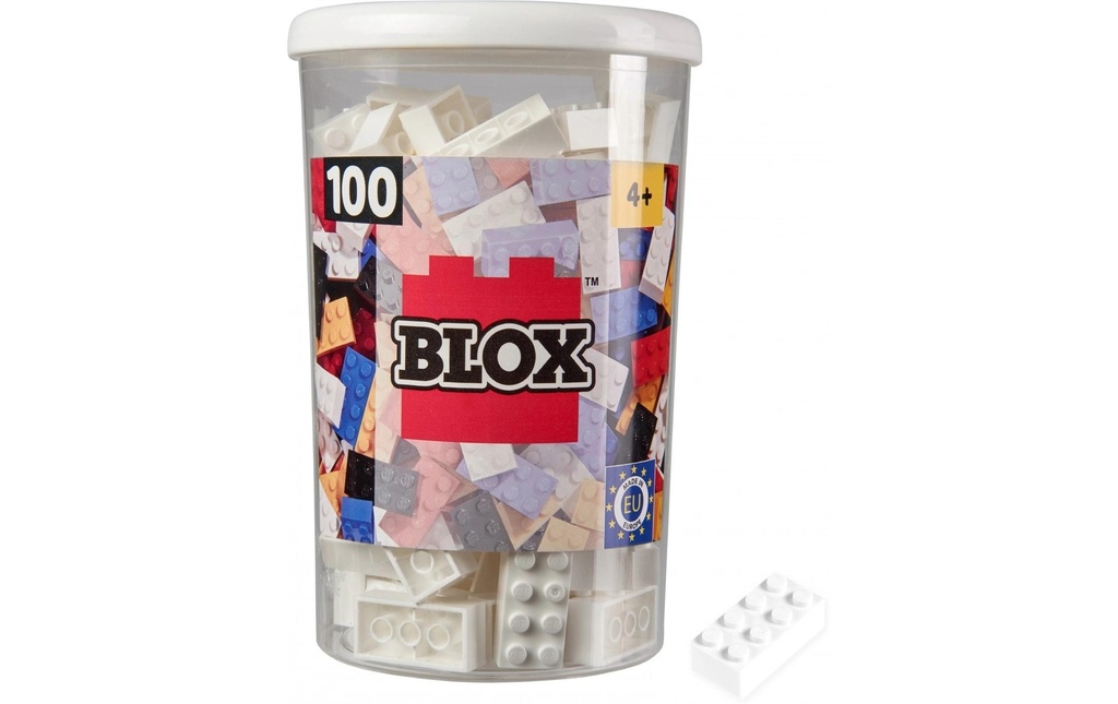 BLOX Briques 100 pions blancs de 8