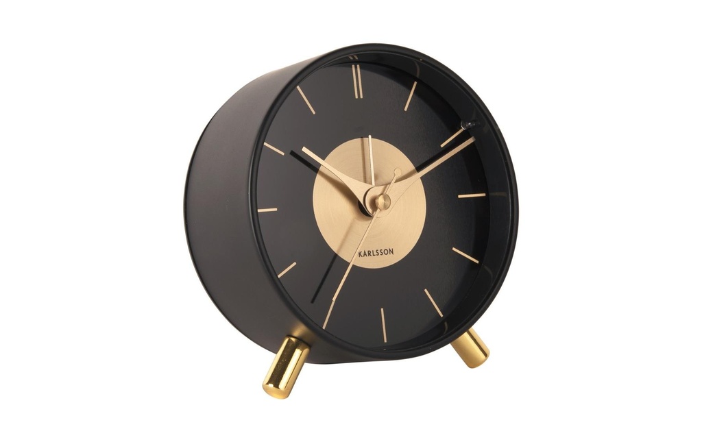 KARLSSON Réveil classique Gold Disc Noir/Doré