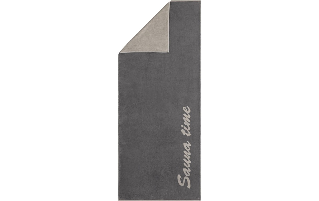 Cawö Serviette de sauna Sauna Time 80 x 200 cm, Anthracite