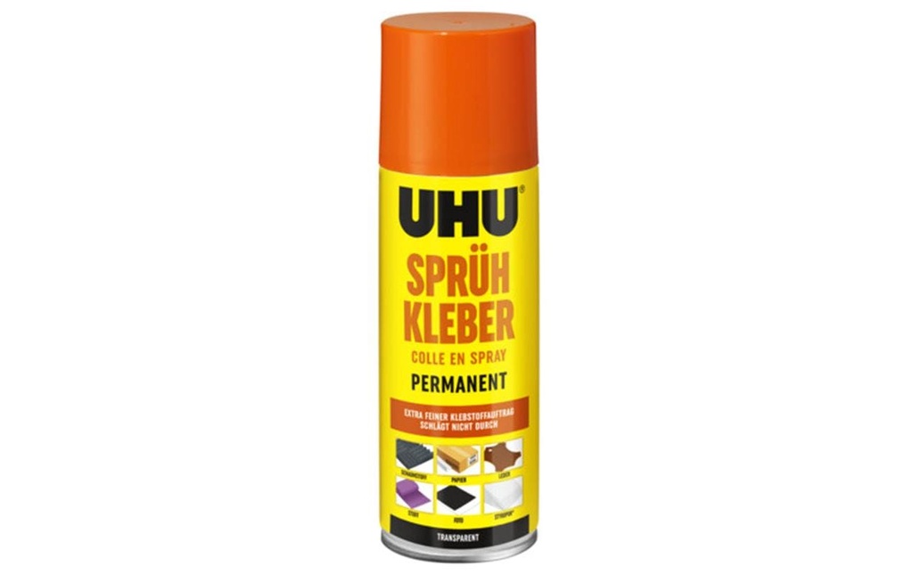 UHU Colle spray permanent 200ml (200 pces)