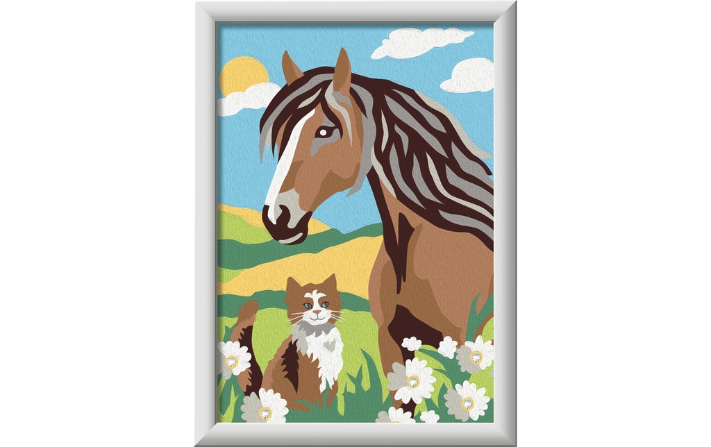 Ravensburger Peinture avec chiffres CreArt – Horse et Kitty