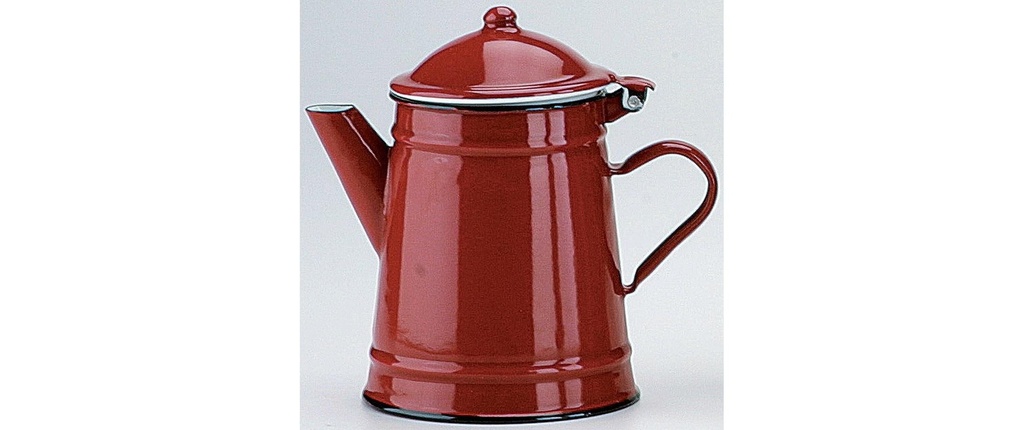 Ibili Cafetière Roja 1 litre 1 l, Rouge/Blanc