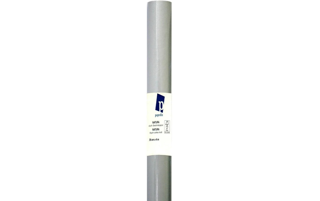 Neutral Papier cadeau Force Argenté/Blanc, 70 cm x 4 m