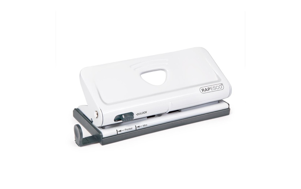 Rapesco Perforateur d'agenda réglable 6 positions 10 feuilles, blanc