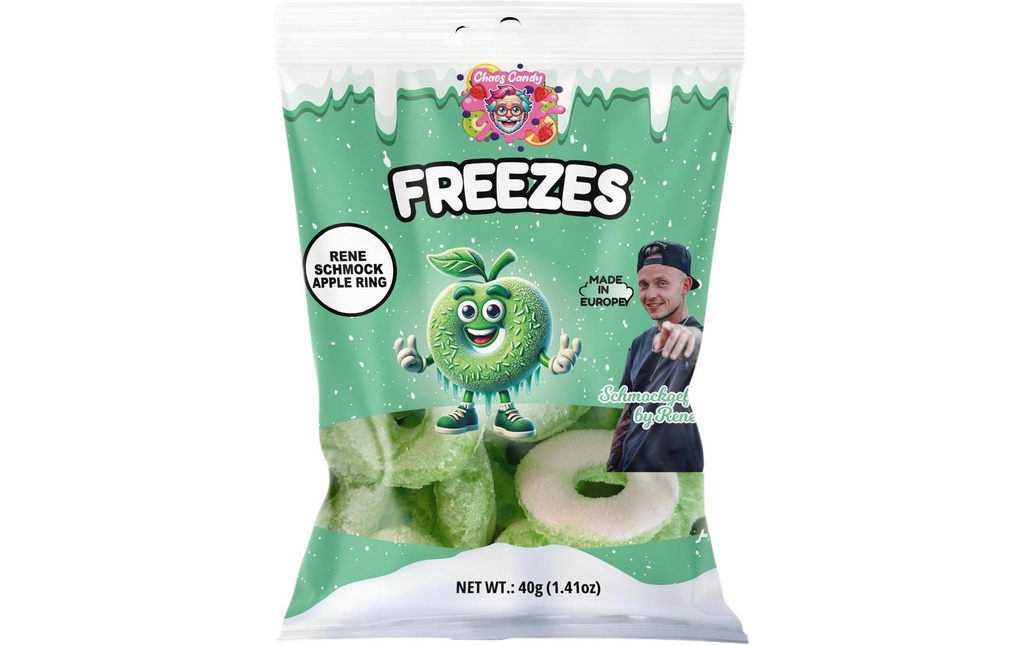 Freezes Bonbons gommeux Anneaux de pomme lyophilisés 40 g