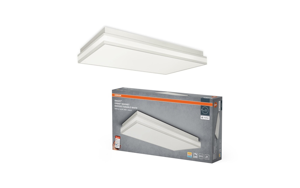 OSRAM Plafonnier Aimant SMART+ Orbis 60 x 30 cm, TW