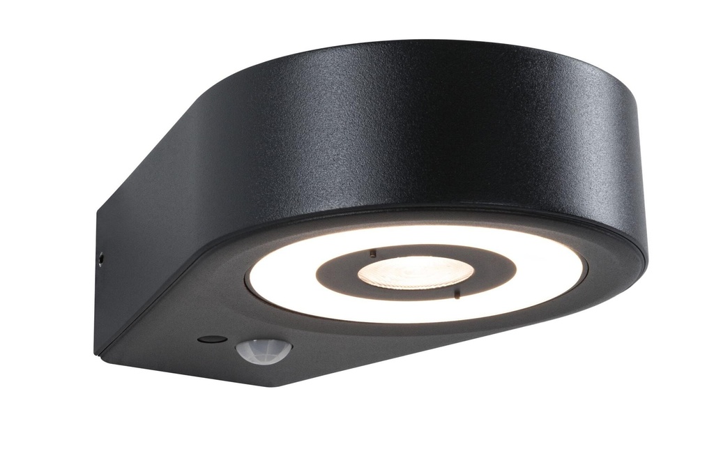 Paulmann Applique murale extérieure LED Silma Détecteur de mouvement Anthracite