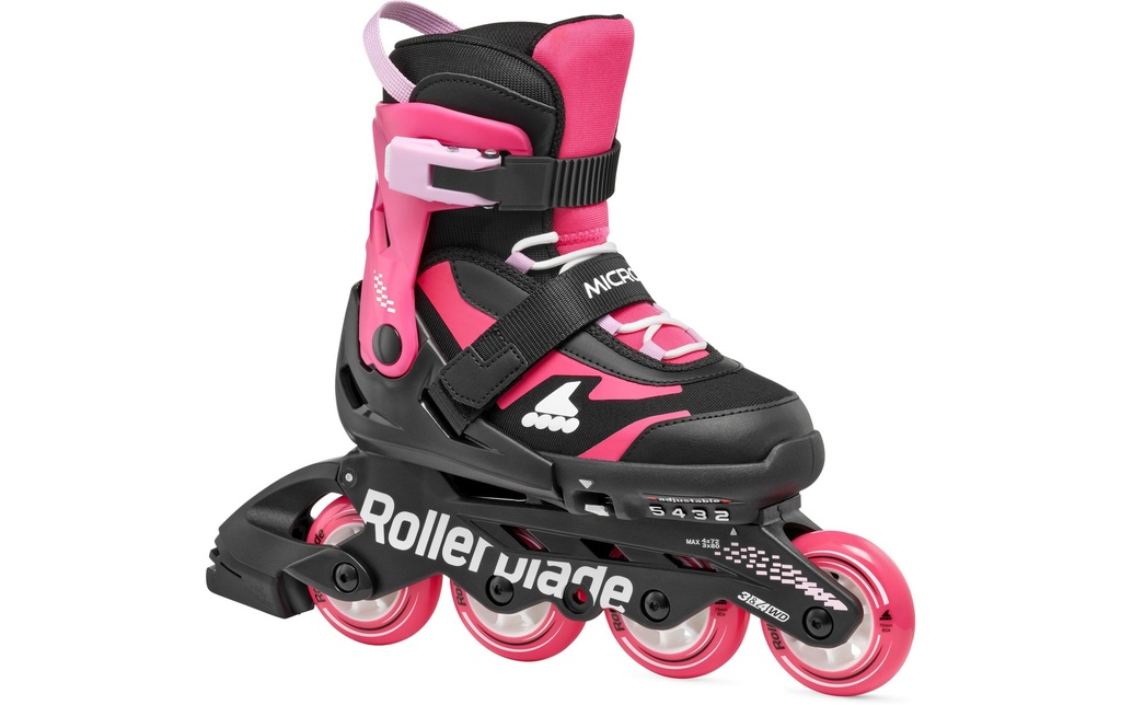 ROLLERBLADE Rollers en ligne Microblade Noir/rose, 28-32