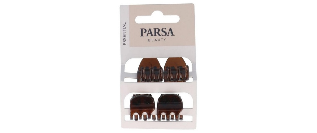 Parsa Beauty Pince crabe petit Havane 4 pièces