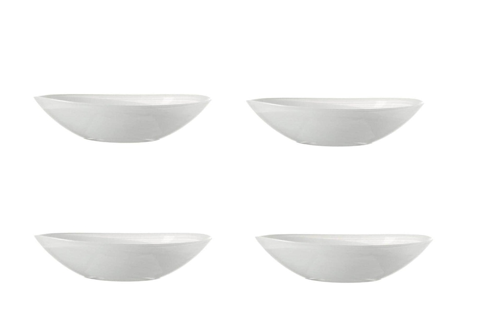 LEONARDO Coupe Albastro 22 x 15 cm, 4 Pièce/s, Blanc