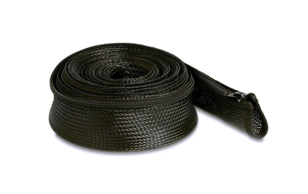 Delock Gaine de câble 5 m x 50 mm, avec fermeture Éclair, Noir
