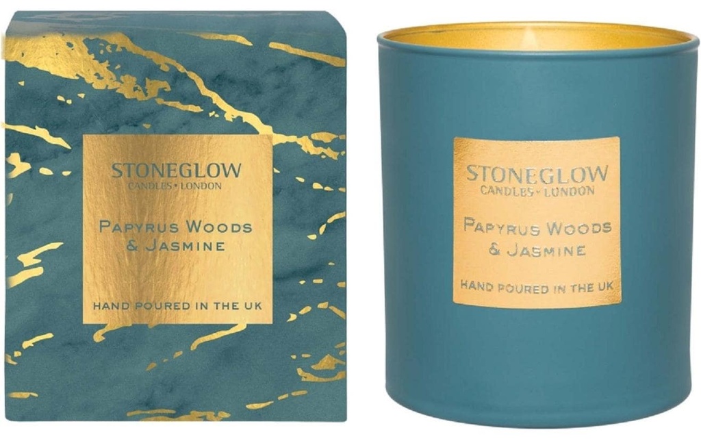 Stoneglow Bougie parfumée Papyrus Woods 350 g