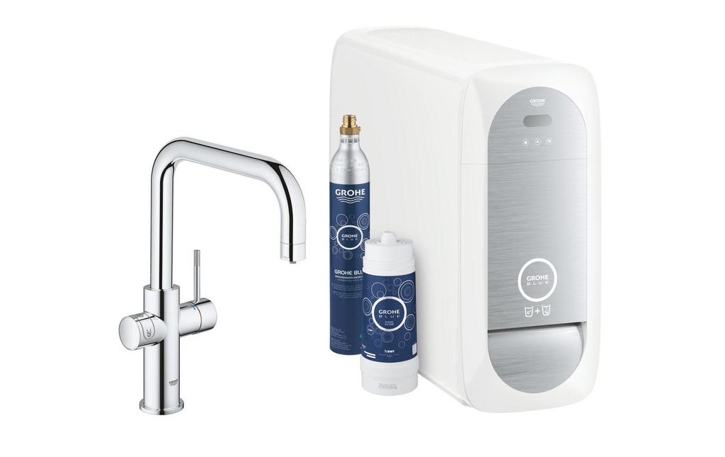 GROHE Robinetterie de cuisine Blue Home Bec en U, 1/2, chromé