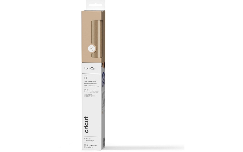 Cricut Film thermocollant 30.5 x 61 cm, 1 Pièce/s, Doré