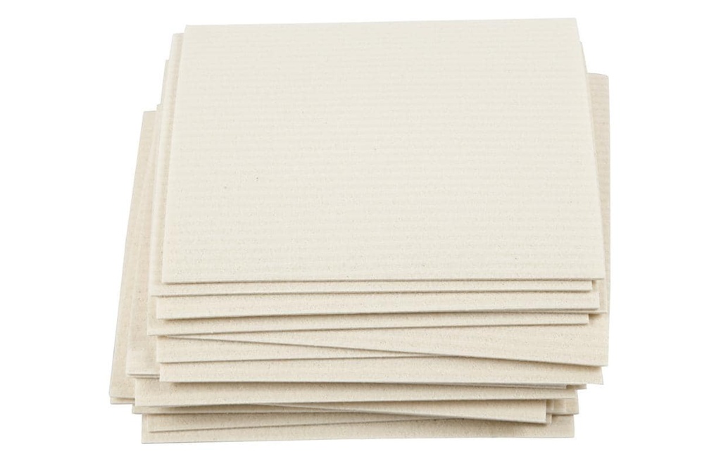 Creativ Company Torchon pour la vaisselle Taille: 17 x 19.5 cm, crème, 20 pcs.