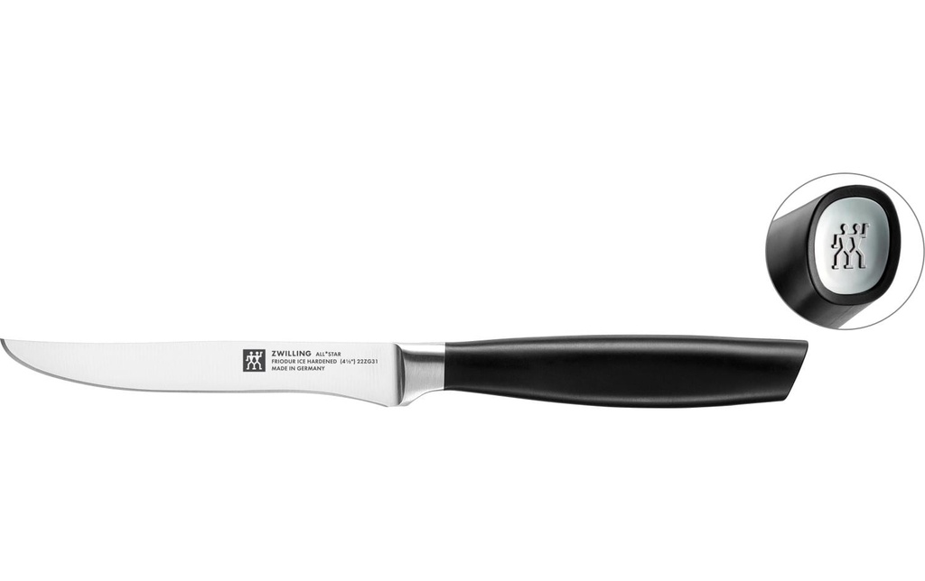 Zwilling Couteau à steak All Star 12 cm, chrome-argent