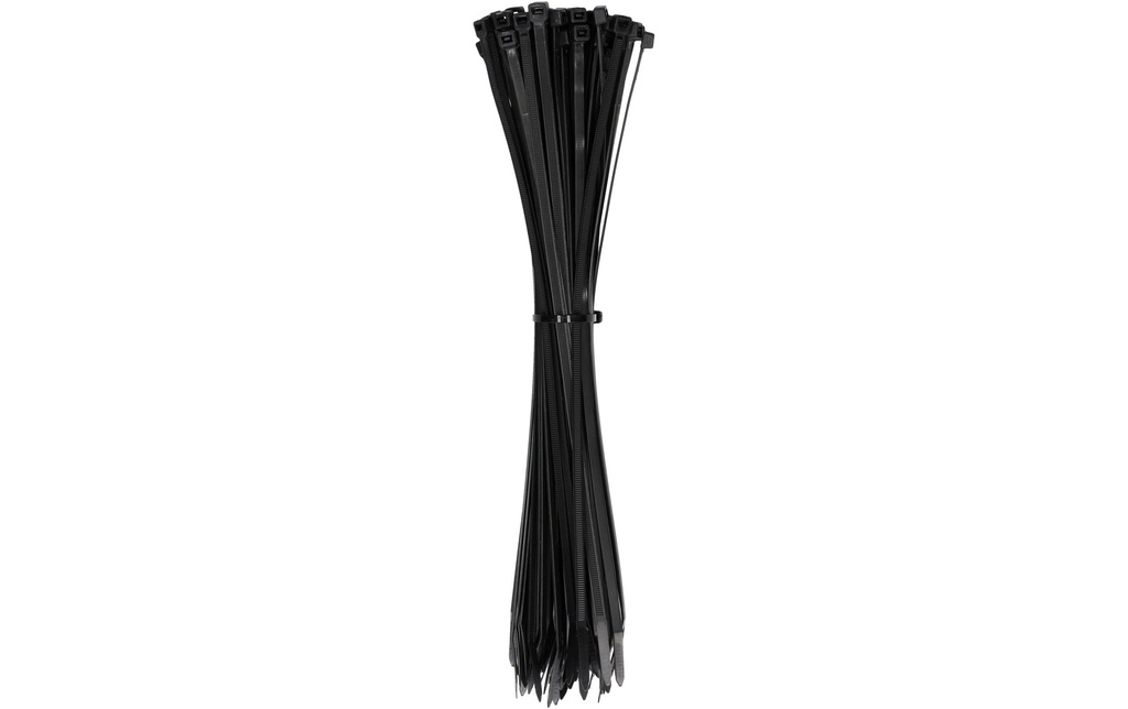 Max Hauri Serre-câble 50 pièces Noir 450 mm x 7.6 mm
