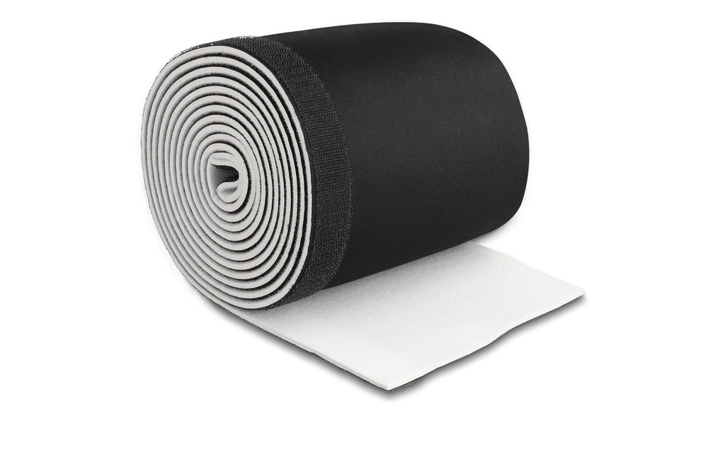 Delock Gaine de câble 3 m x 135 mm Noir Blanc avec fermeture à scratch