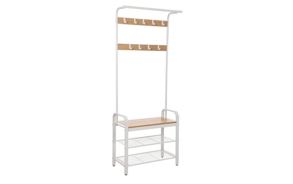VASAGLE Portemanteau avec porte-chaussures 72 x 183 cm