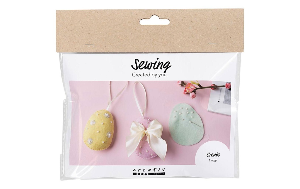 Creativ Company Kits de bricolage Pâques Couture 1 Pièce/s, Multicolore