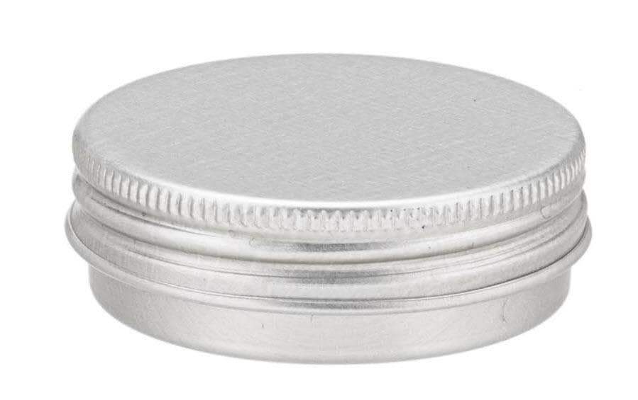 Glorex Barattolo per cosmetici Boîte à couvercle vissé en aluminium 10 ml, 2 pièces