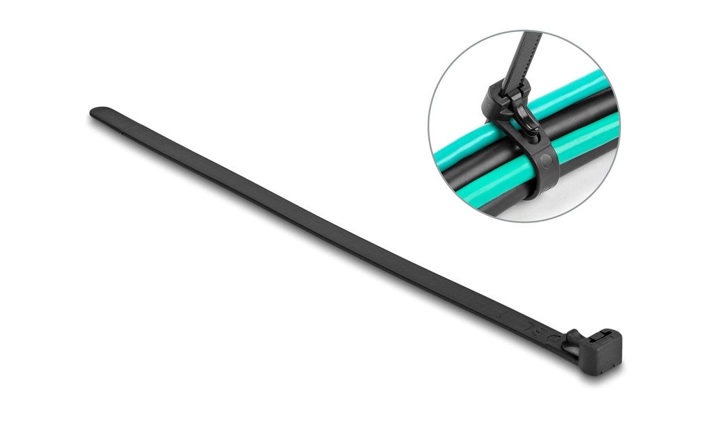 Delock Serre-câble résistant à la chaleur 300 mm x 7.6 mm, 100 pièces