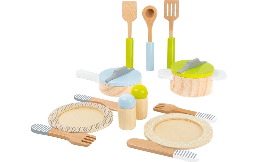 small foot Set de vaisselle et de casseroles Cuisine pour enfants