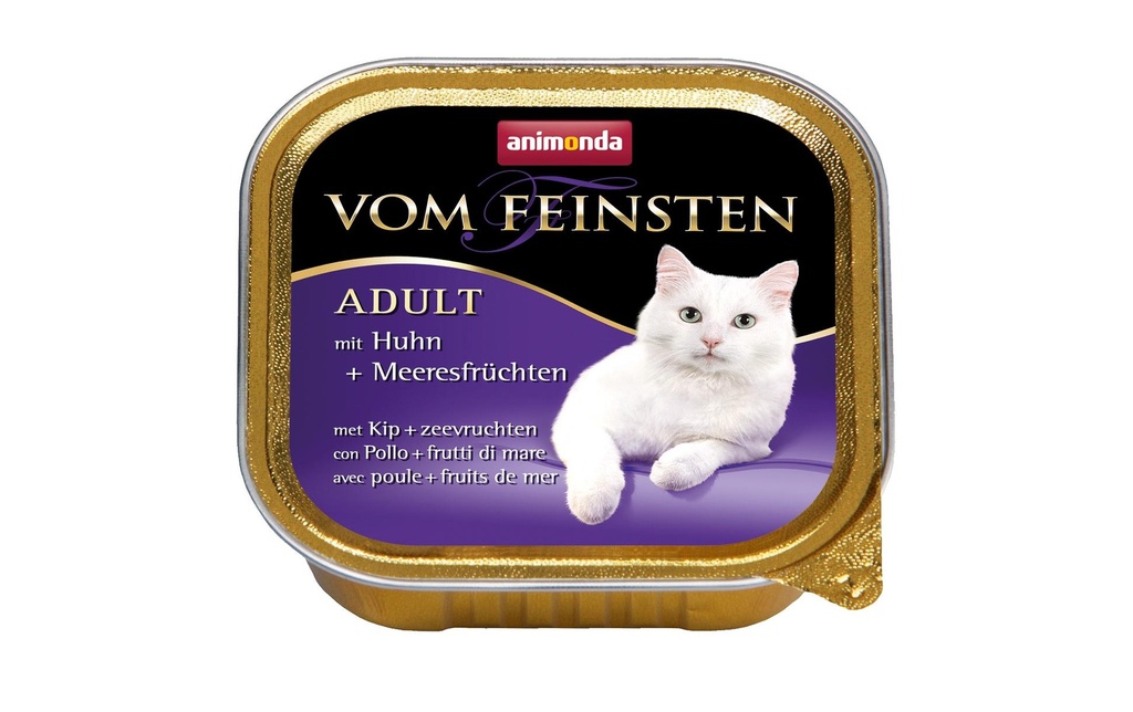 animonda Alimentation humide Vom Feinsten Adulte Poulet et fruits de mer, 100 g