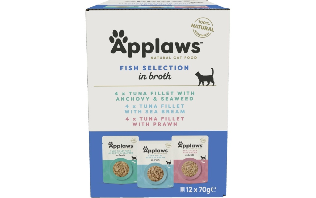 Applaws Alimentation humide Multipack Fish Selection 12 x 70 g