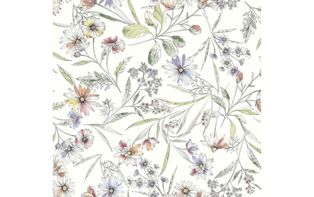 d-c-fix Nappe Manhattan Lindsay Rond, Ø 150 cm, Blanc/Vert clair
