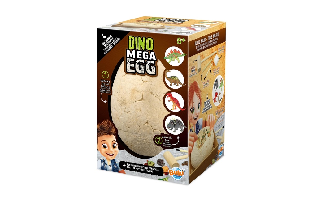 Buki Boîtes d’expérimentation Dino Mega Egg
